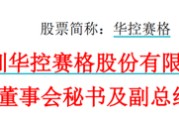 四柱排盘华控赛格董事长、董秘、副总经理三高管同日辞职