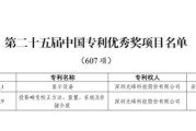 四柱排盘光峰科技两项发明专利荣获第二十五届中国专利优秀奖